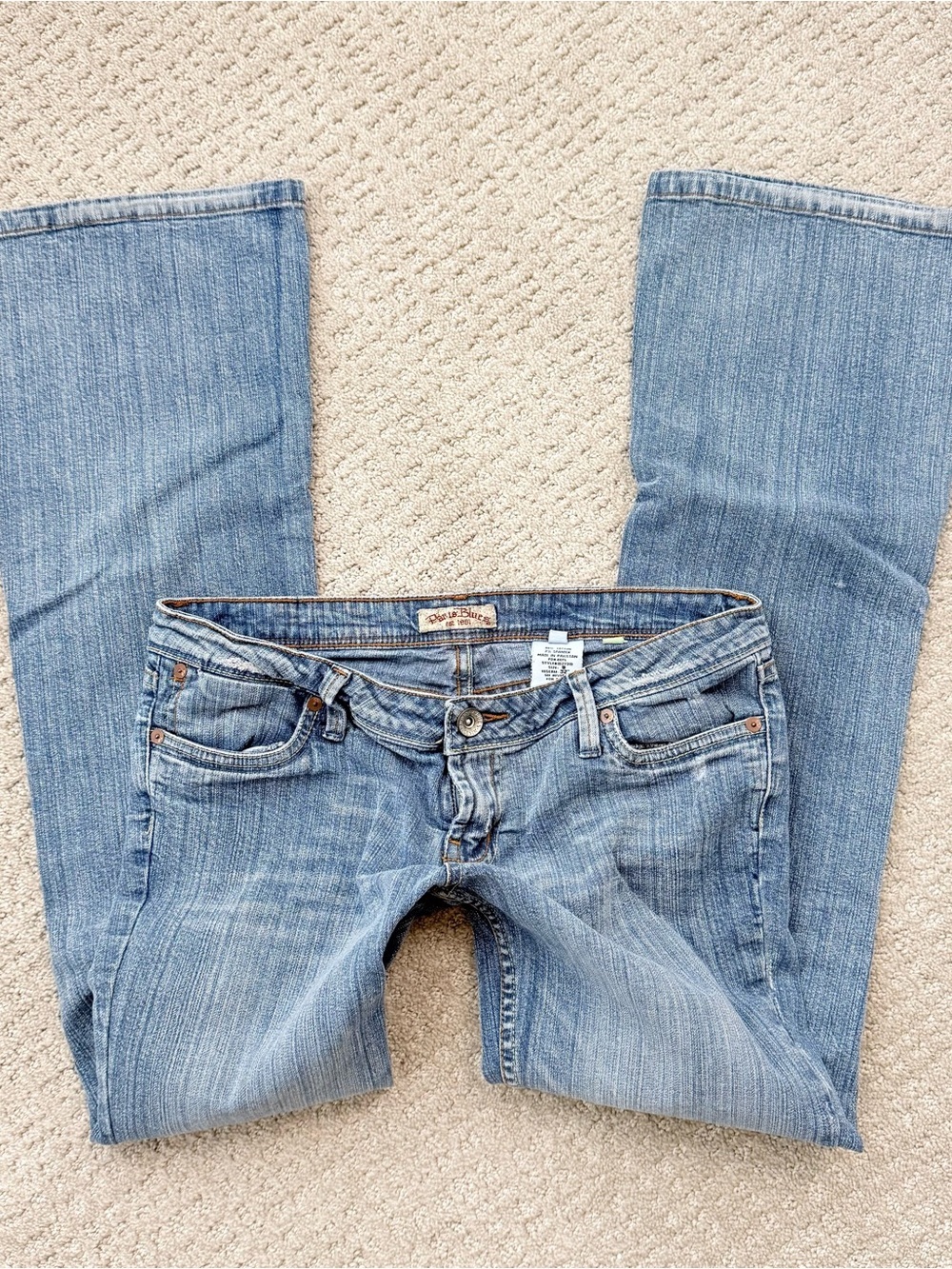 American Vintage Women's Boot Cut Jeans in Light Blue Denim